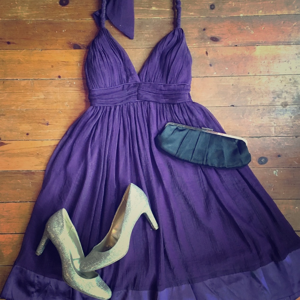 πHPπ Stunning purple halter dress - Picture 1 of 5
