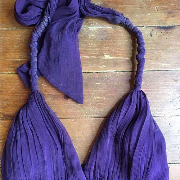 🎉HP🎉 Stunning purple halter dress - Picture 3 of 5