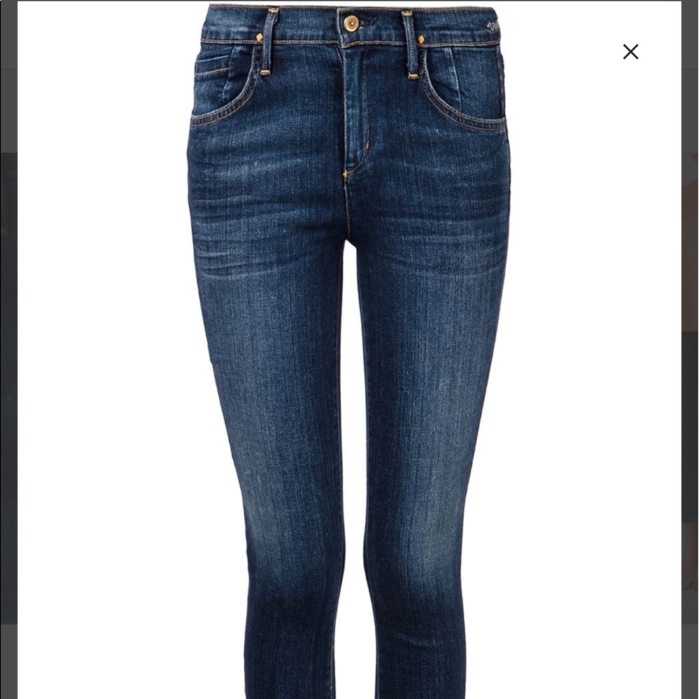 GOLDSIGN high rise skinny jeans sz 25