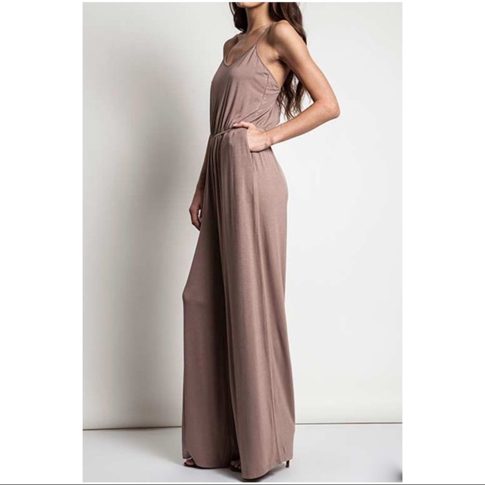 Black Wide Leg Jumpsuit — Last One! - Picture 5 of 8