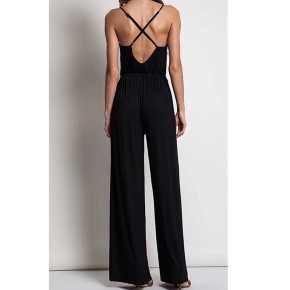 Black Wide Leg Jumpsuit — Last One! - Picture 6 of 8