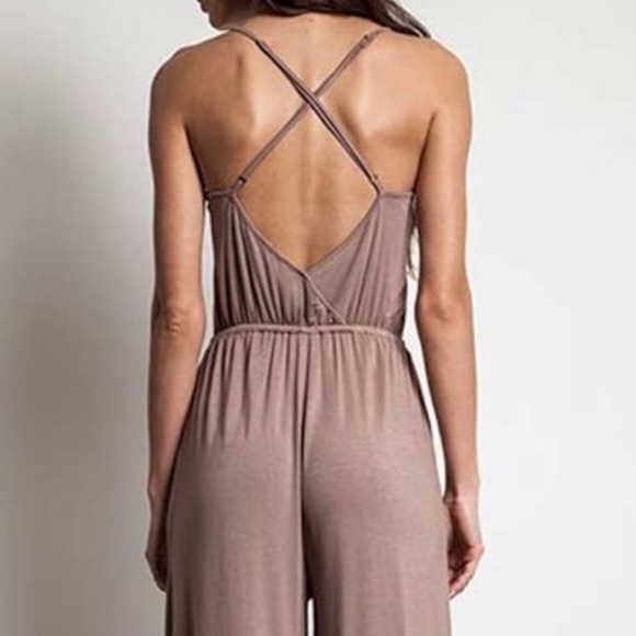 Black Wide Leg Jumpsuit — Last One! - Picture 7 of 8