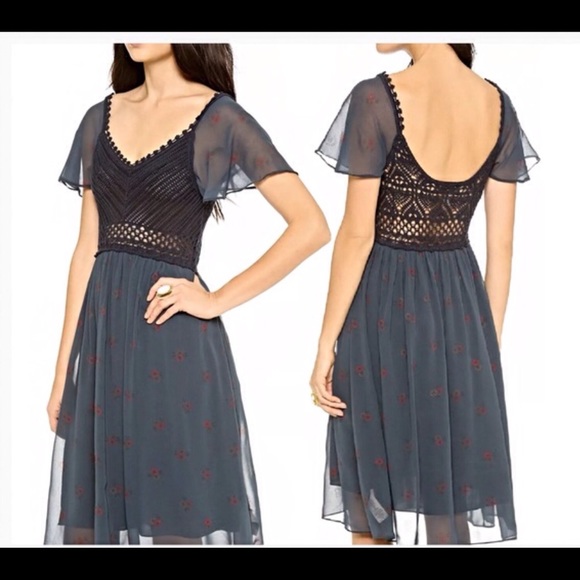 Free People Dresses & Skirts - Free People Crochet Top Wildflowers Dress XS
