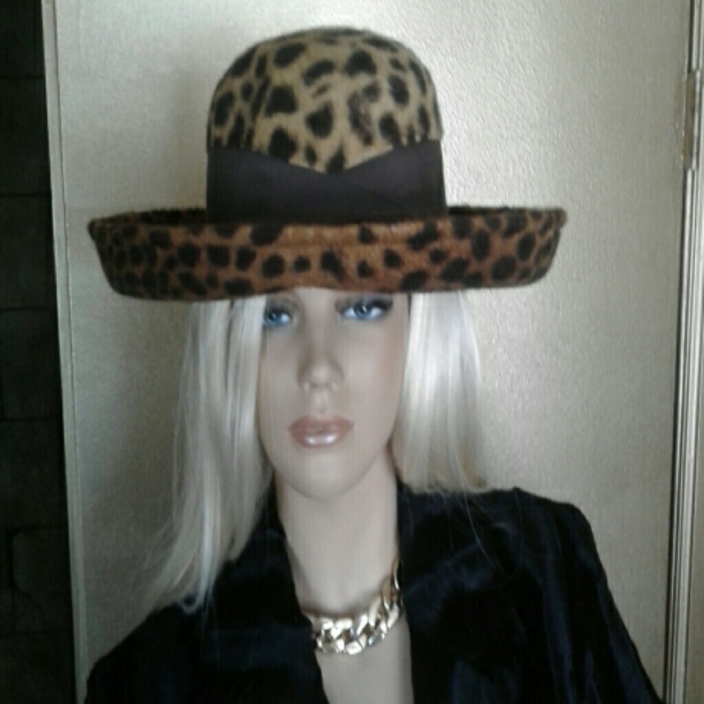 Leopard print hat
