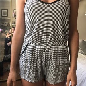 striped romper, size small/medium