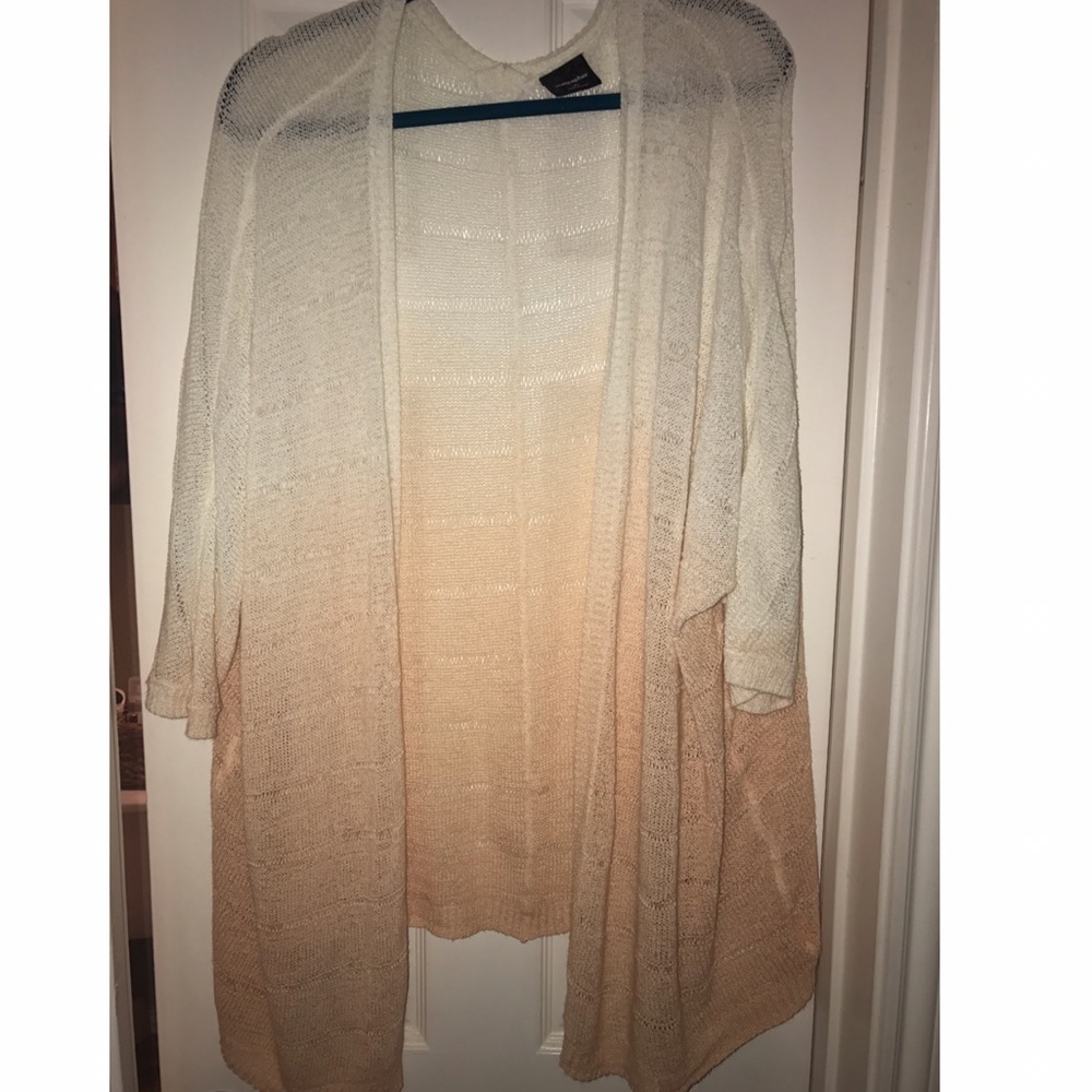 Ombré blush cardigan from Nordstrom