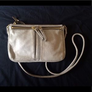 Fossil Erin Crossbody in Silver