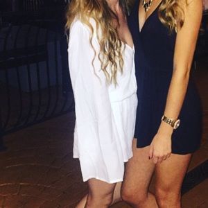 White long sleeve romper