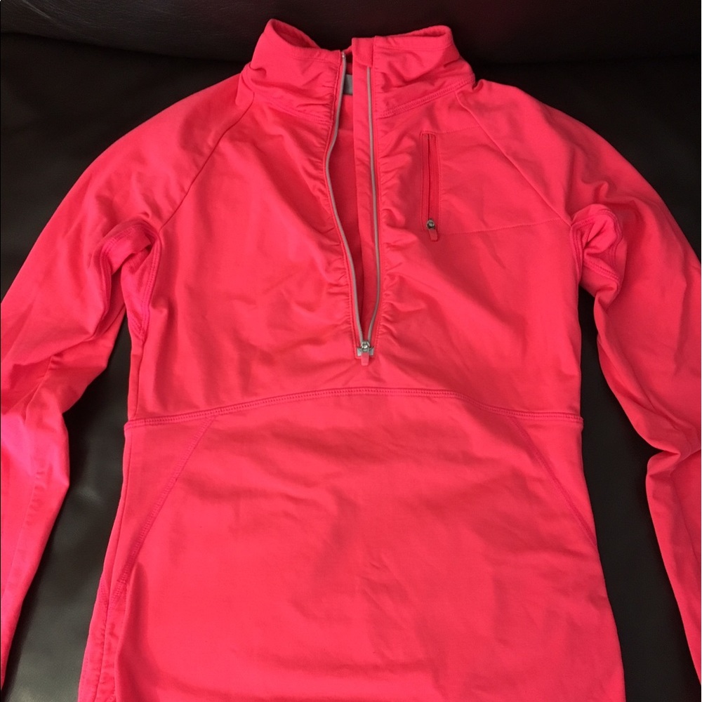 Athleta Alacrity Half-Zip XXS, coral pink