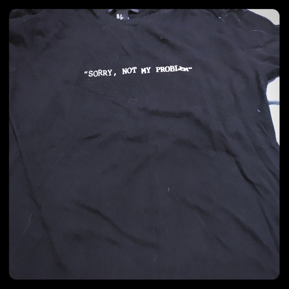 forever21 black shirt size small!