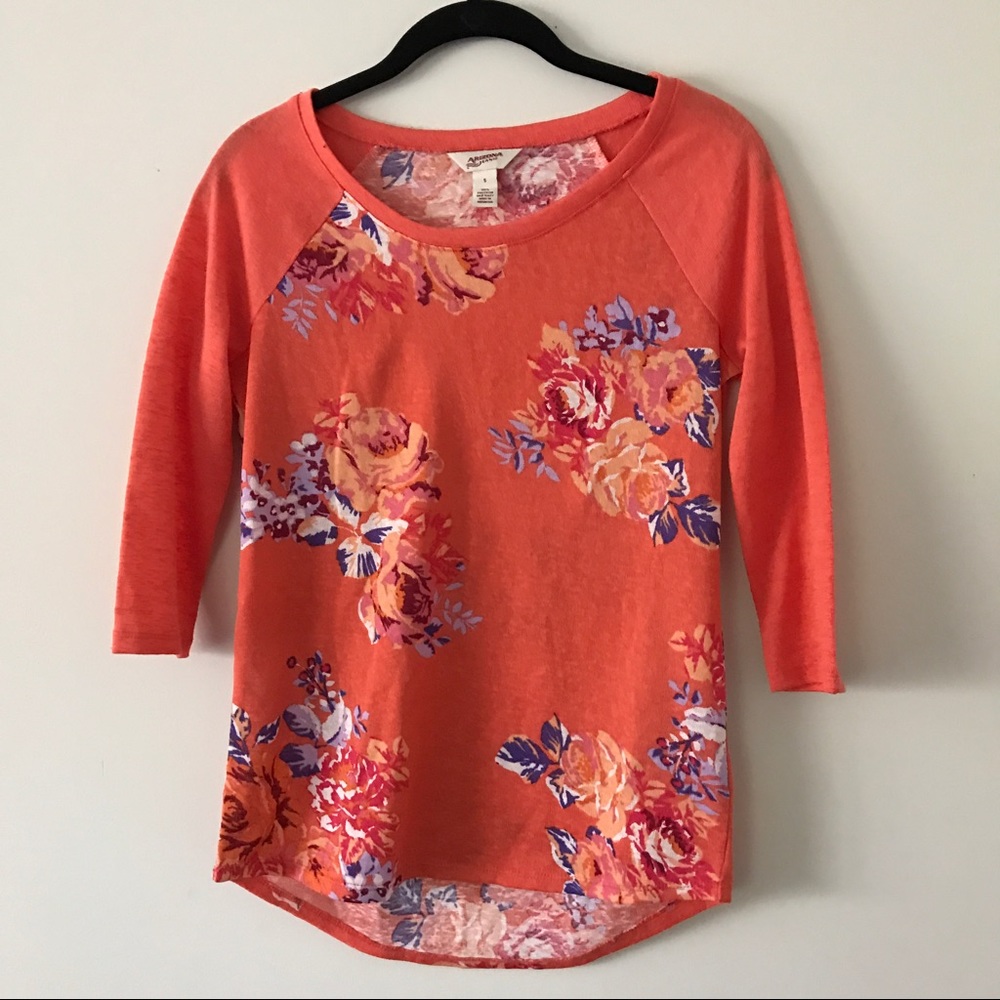 Floral Baseball Tee