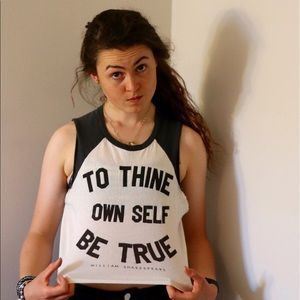 To Thine Own Self Be True Crop Top