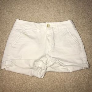 American eagle outfitters high rise white shorts