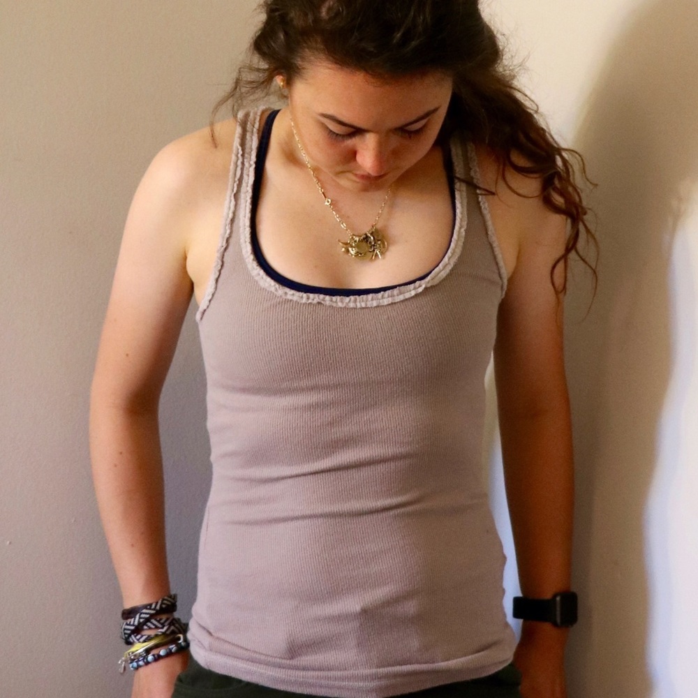 Hollister Muscle tank top with lace
