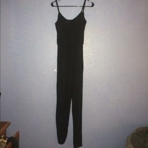 black jumpsuit
