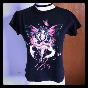 Vintage Hot Topic Butterfly Faerie Tee