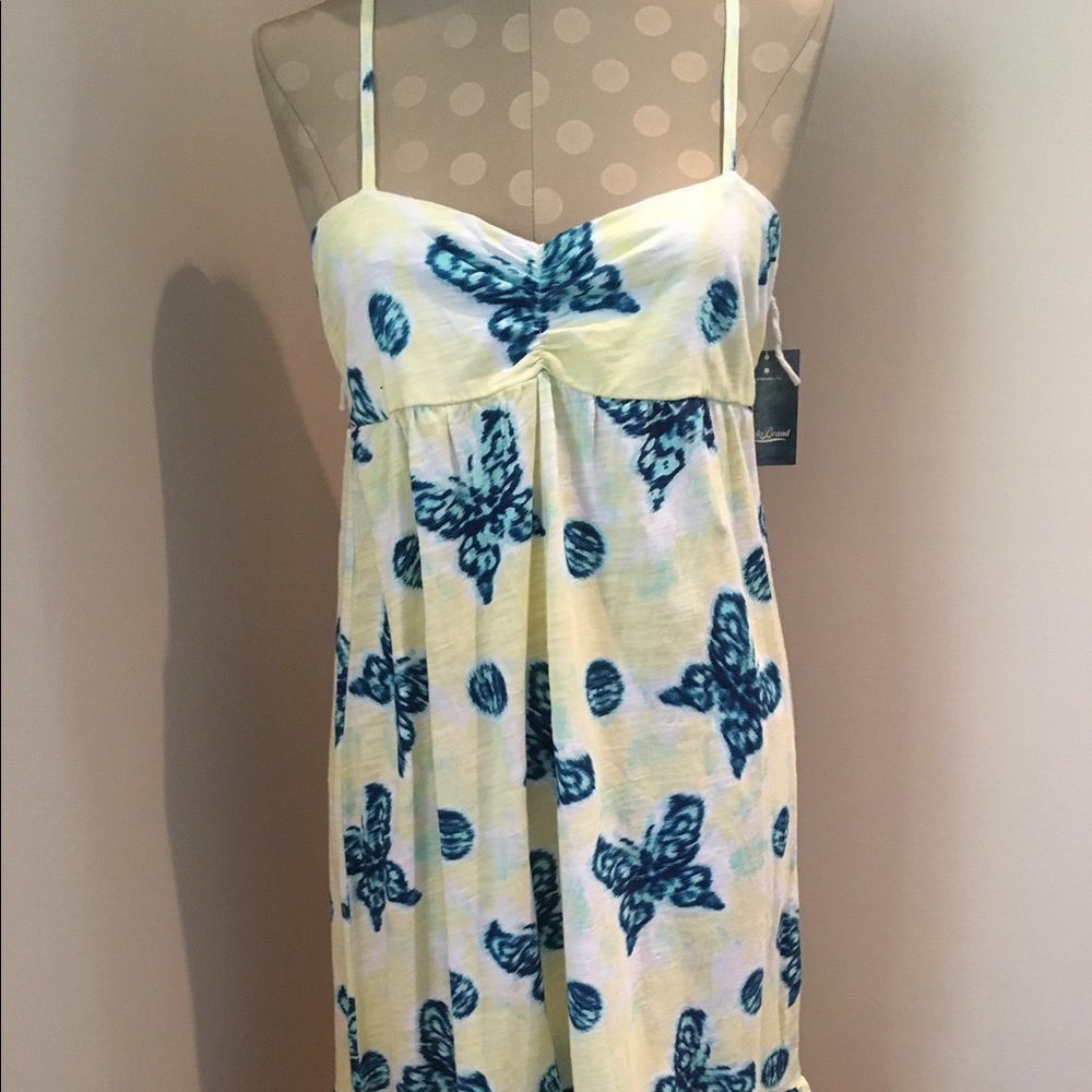 NWT Lucky Brand butterfly dress Girls XL