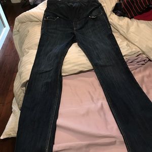Old Navy maternity full panel flare jeans, size 10