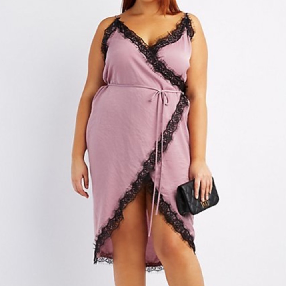 lace wrap dress
