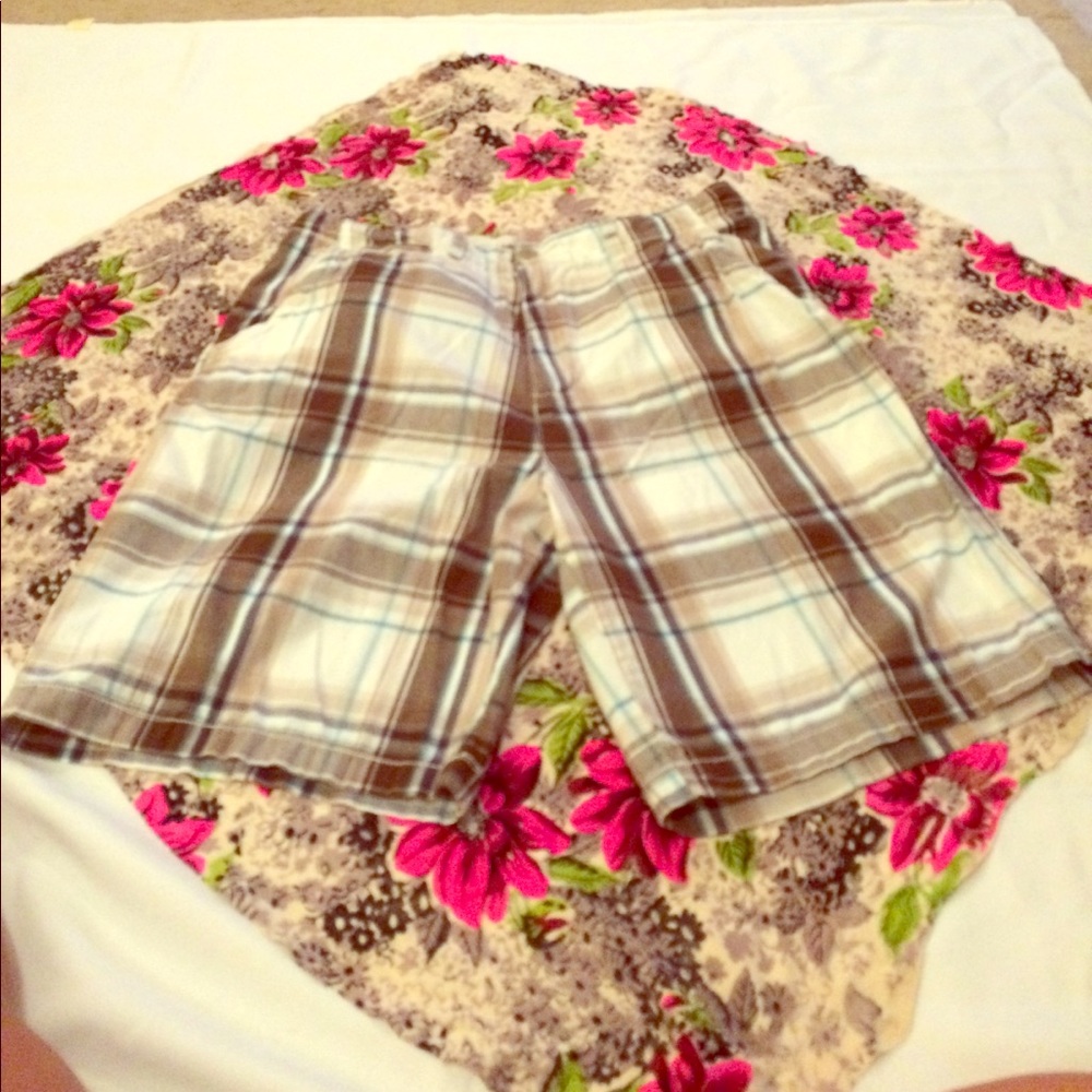 Plaid shorts