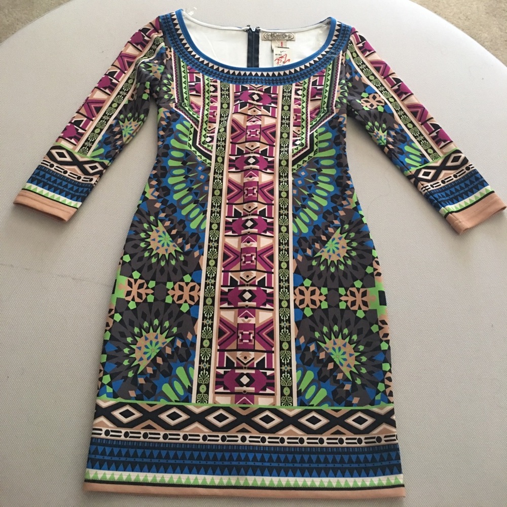 Fitted pattern dress