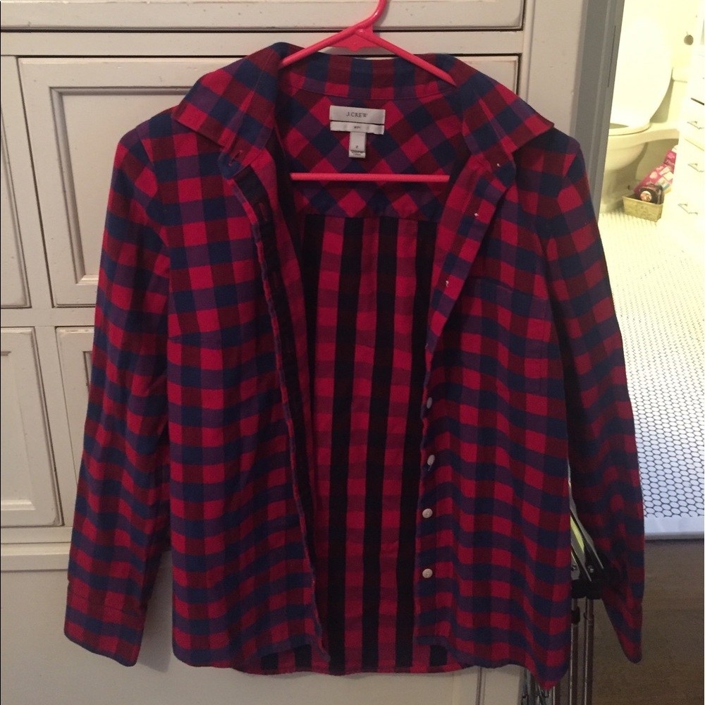 J. Crew boyfriend flannel.