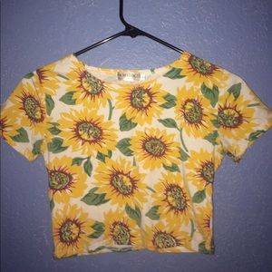 sunflower crop top
