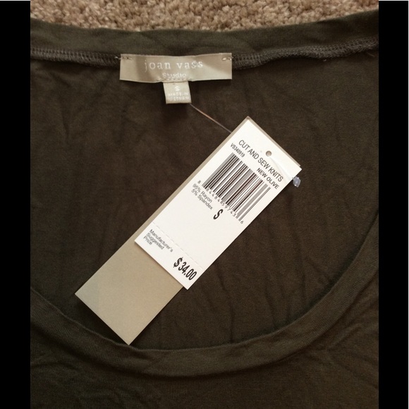 NWT Olive Green Longsleeve Tee - Picture 3 of 3