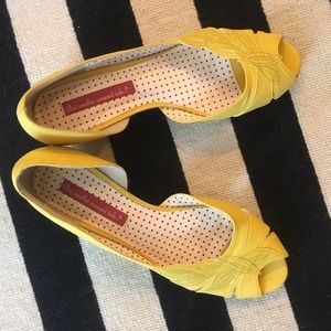 BAIT footwear yellow wedge sandal