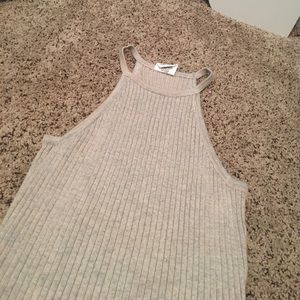 Never been worn cream with blue tint high neck top