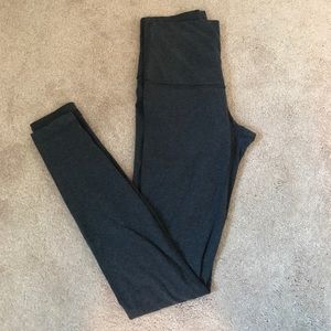 lululemon dark gray leggings - high waist