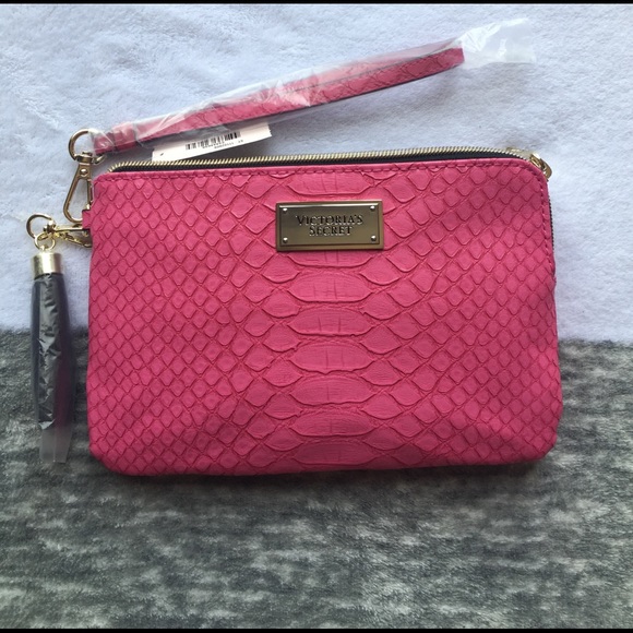 NWT VICTORIAS SECRET PINK PYTHON WRISTLET - Picture 1 of 4