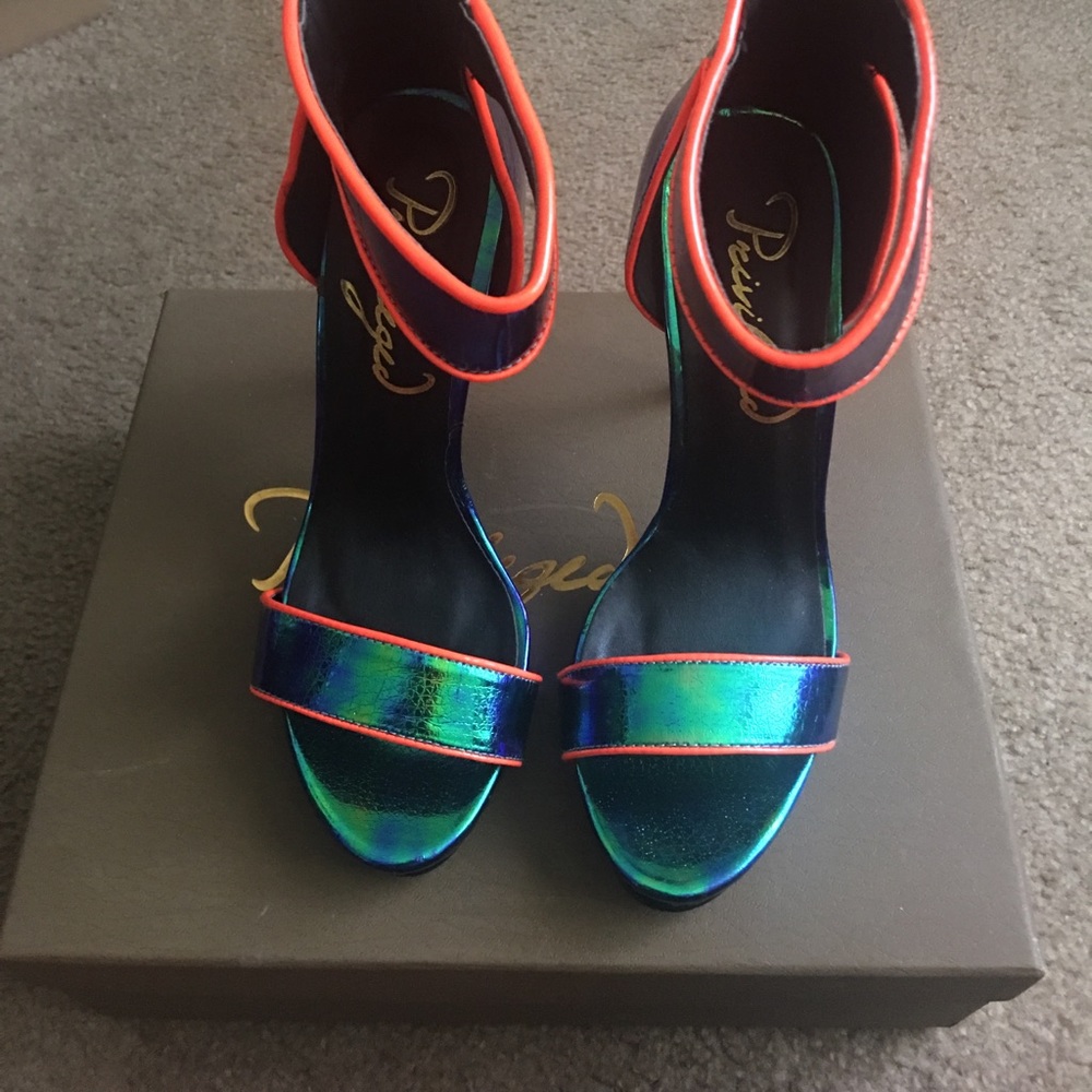 Blue / Orange Heels