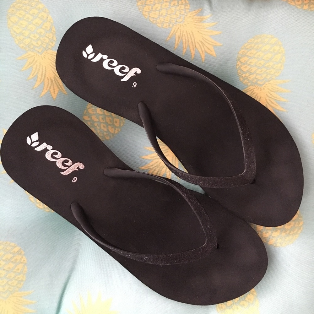 Reef high heel flip flops