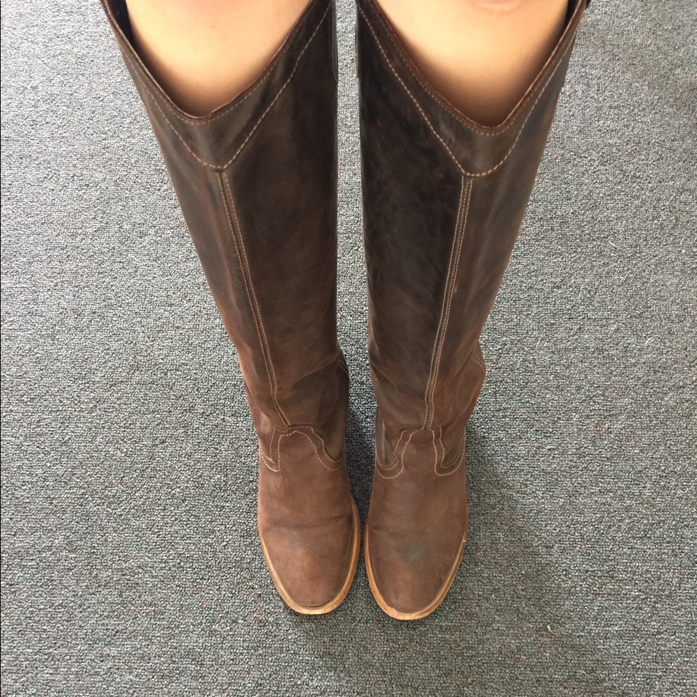 Steve Madden brown leather boots size 7.5