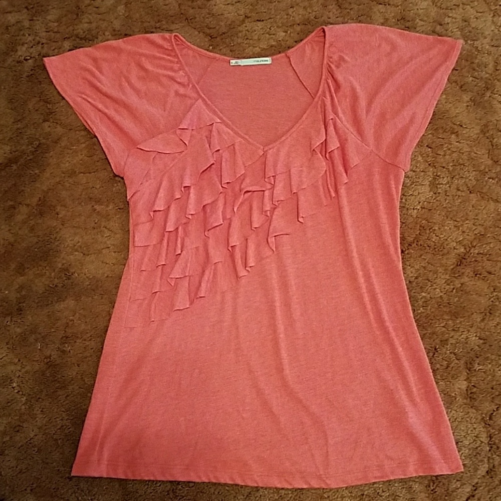 Maurices ruffle shirt