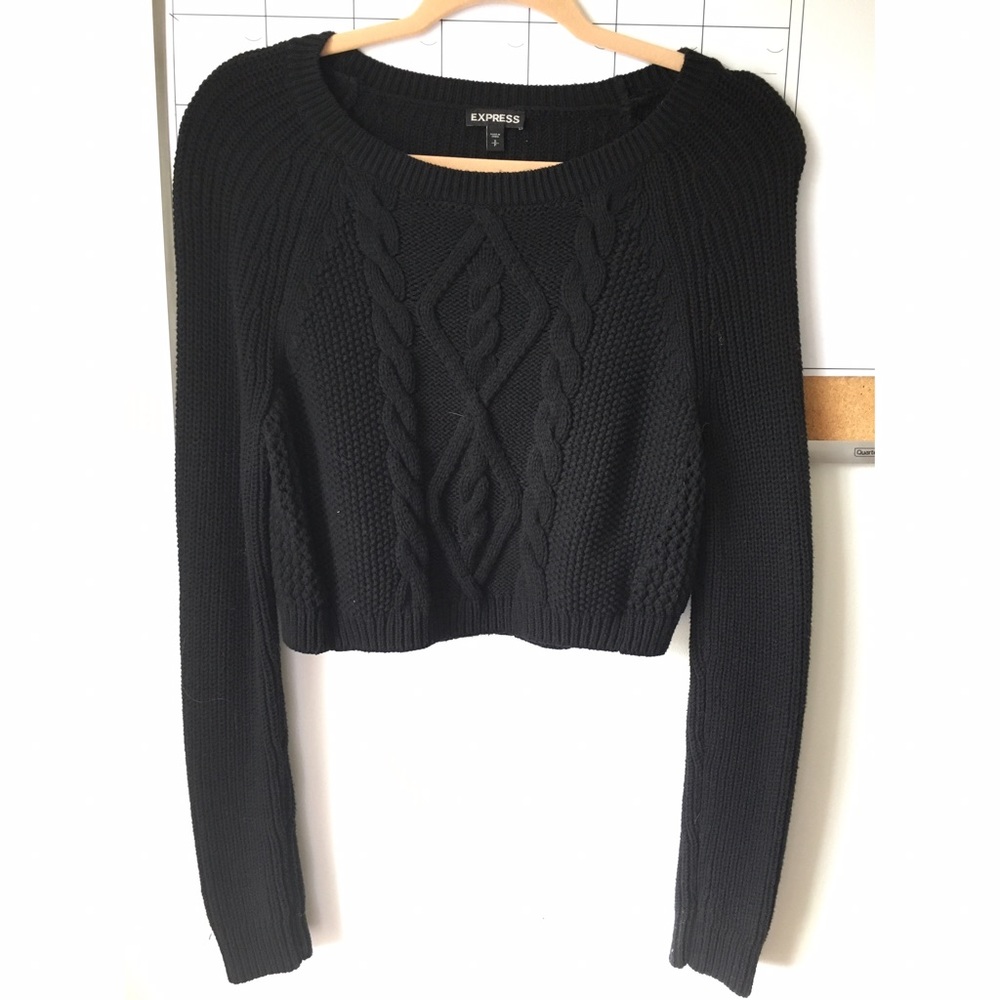 Express cropped sweater