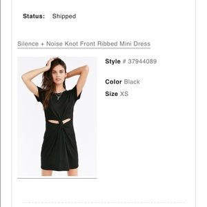 Black Cut Out UO Dress