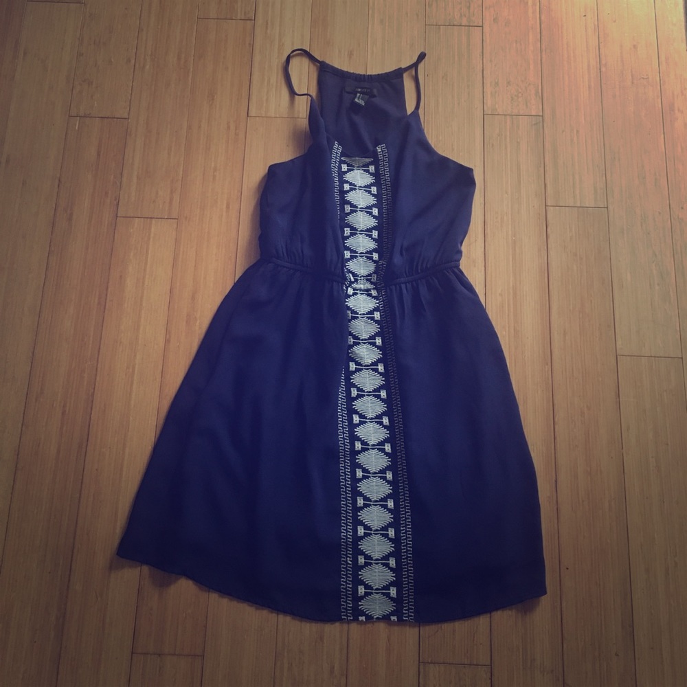 Navy blue summer dress