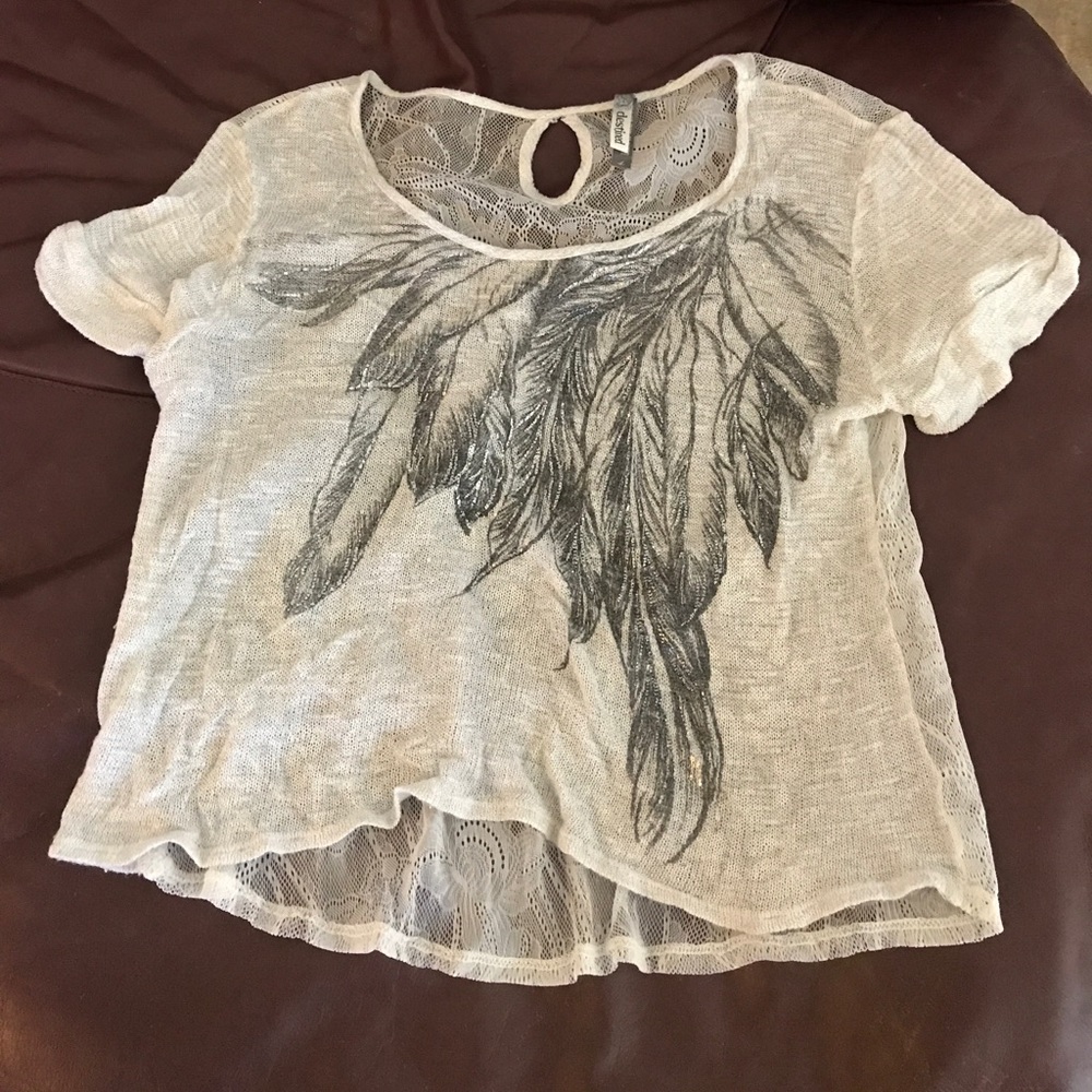 White flowy shirt