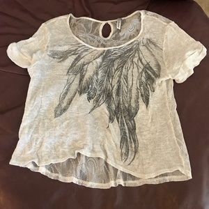 White flowy shirt