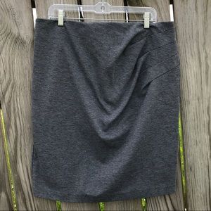 Gray pencil skirt
