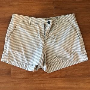 Grey striped summer shorts - size 2