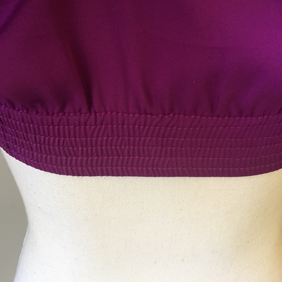 Diane von Furstenberg Purple Issie Silk Top - Picture 5 of 6