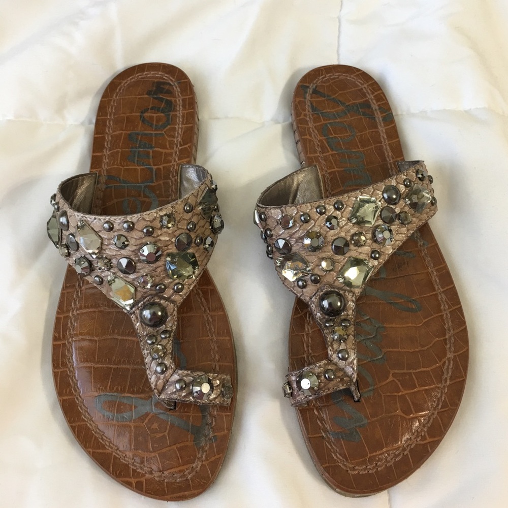 Sam Edelman jeweled sandals sz 6.5