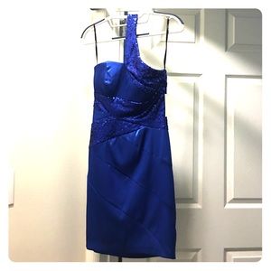 Blue cocktail dress