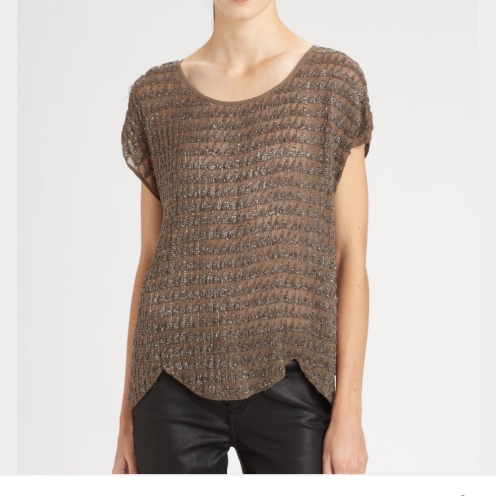 Joie sequin savina top