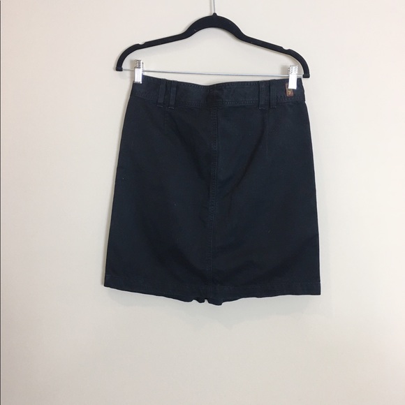 7 For All Mankind Black Denim Skirt - Picture 4 of 5