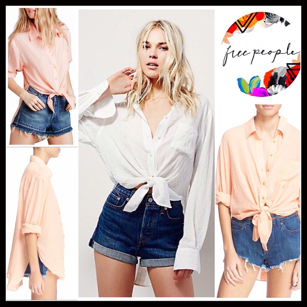❌SOLD❌❗️1-HOUR SALE❗️Free People Button Down Tunic - Picture 1 of 7