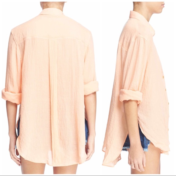 ❌SOLD❌❗️1-HOUR SALE❗️Free People Button Down Tunic - Picture 6 of 7